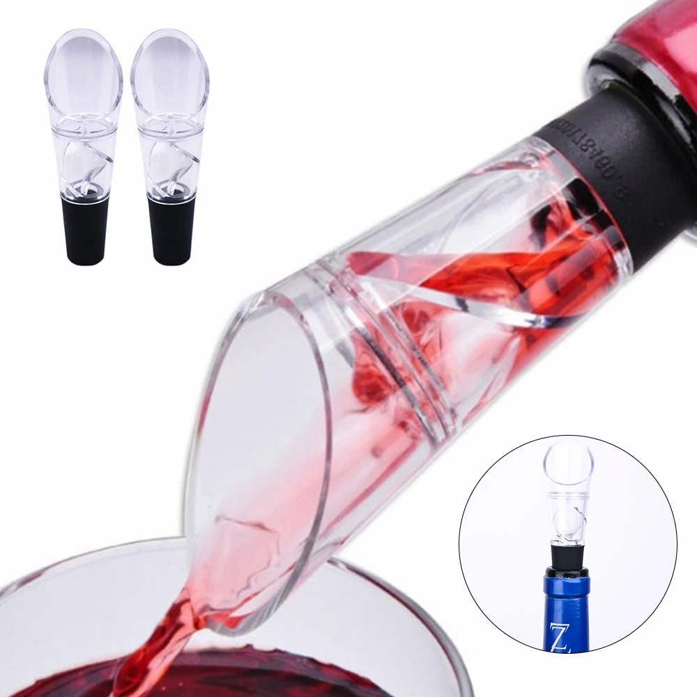 Wine Aerator Pour - 赤ワインエアレーション注ぎ口スパウト付きウェネクター、ワインエアレーター、ストアツール、ポンプ、ポータブルフィルター、アクセサリー、1個