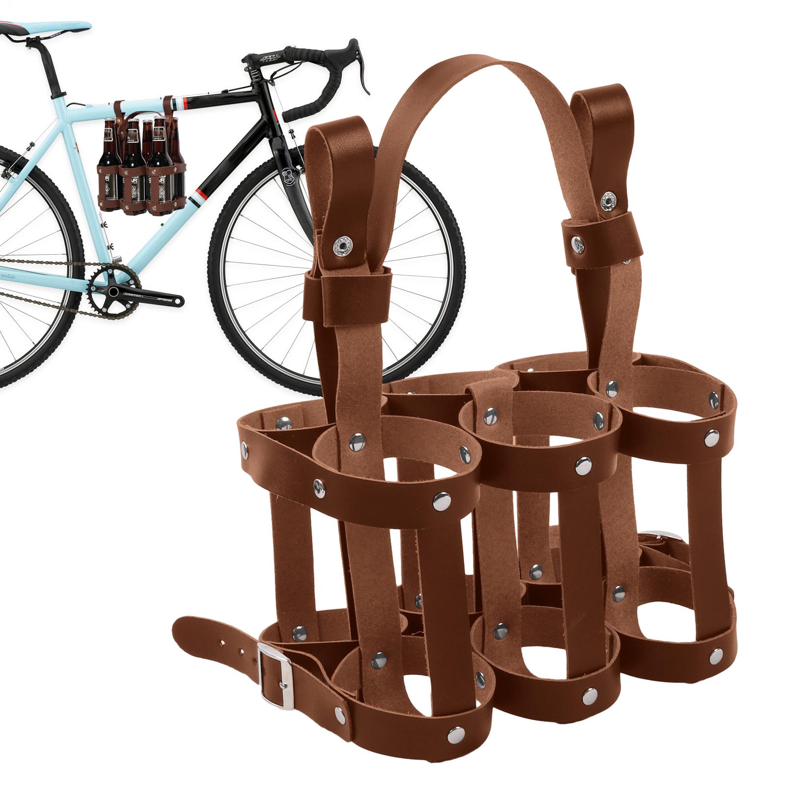 Wine Beer Tour - バイクビールホルダー サイクリングワイン収納ラック こぼれ防止自転車ワインラック 通勤用 マウンテンロード デイリーアウトドアツーリング