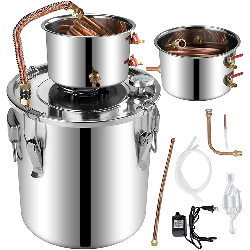 Wine Beer Distillation - 30L/50L アルコール醸造蒸留器 DIY 月光装置ステンレス鋼蒸留器ウイスキービールブランデー家電