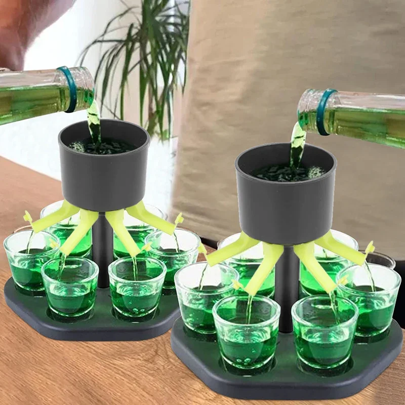 Wine Beer Glass Set - 6 アルコールアクセサリー ワイン 自家製ビールとカクテル用品 グラス ゲームツールキット