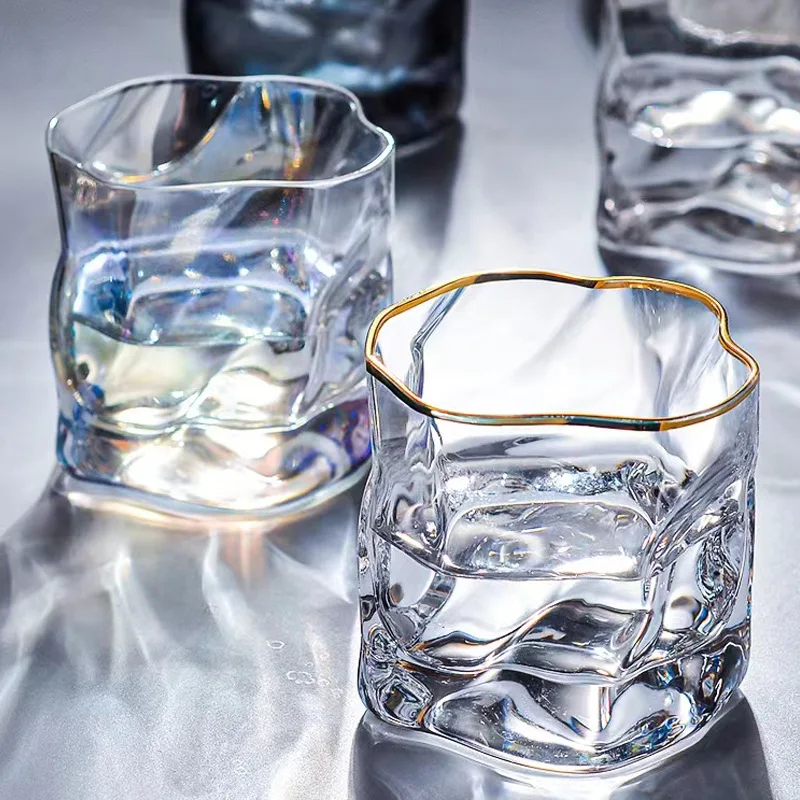 Wine Beer Glass Set - ウイスキーグラス、家庭用グラス、クリエイティブ外国ワイングラス、ビール、白酒カップ、高額面ガラスカップ付きカクテルカップセット