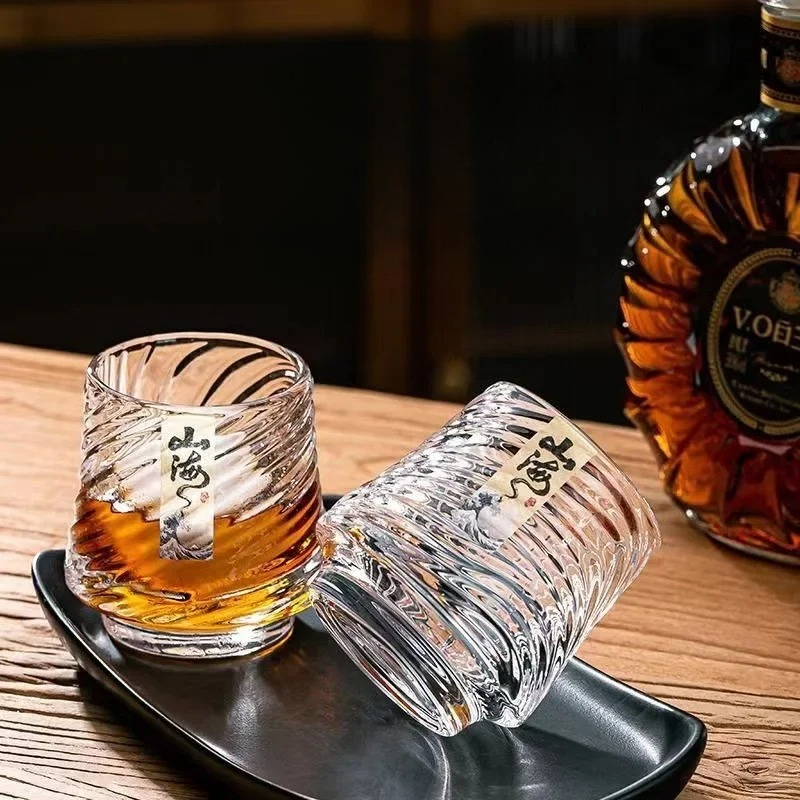 Wine Beer Glass Set - ガラス製ウイスキーカップセット 上海カップ 家庭用洋酒グラス 高級高価値KTVバービールカップ