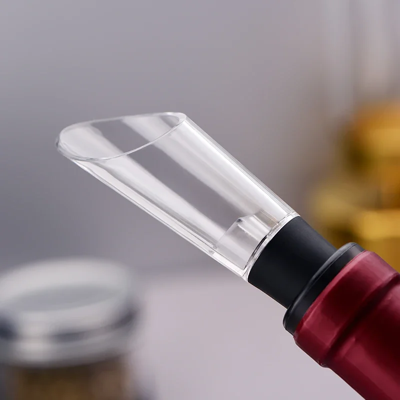 Wine Aerator Pour - ワイン注ぎ口デカンタ赤ワインエアレーション注ぎ口注ぎ口デカンタワイン注ぎエアレーターワインストッパーポータブルバーツールアクセサリー