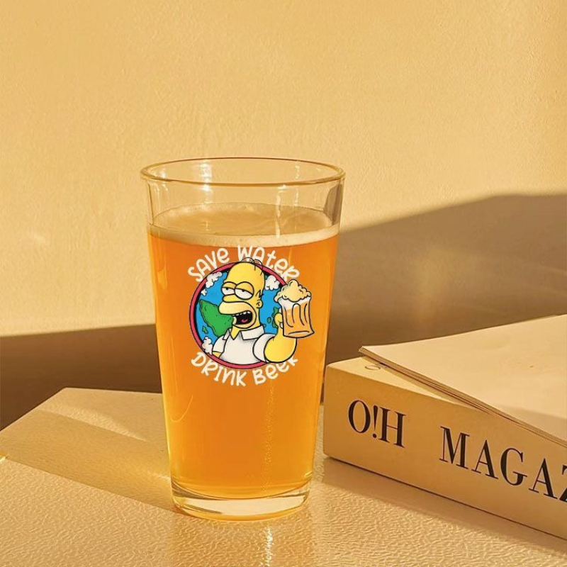 新しいシンプソンズのクリエイティブなパーソナライズビールマグ - Wine Beer Glass Set のレビューと価格