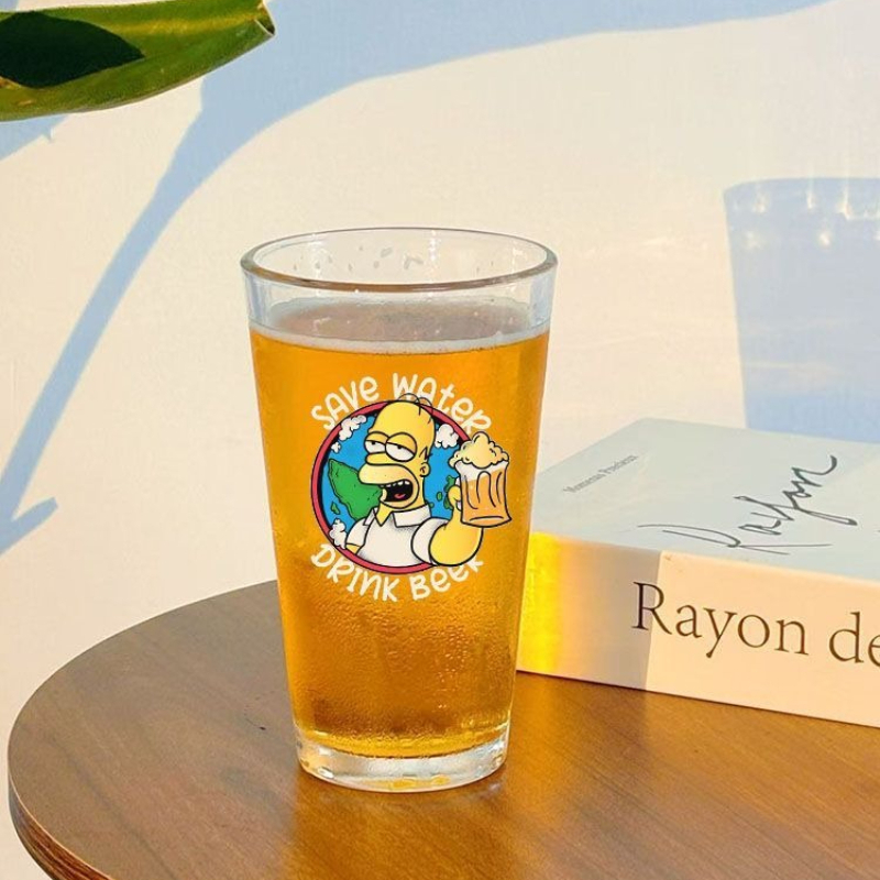 新しいシンプソンズのクリエイティブなパーソナライズビールマグ - Wine Beer Glass Set のレビューと価格