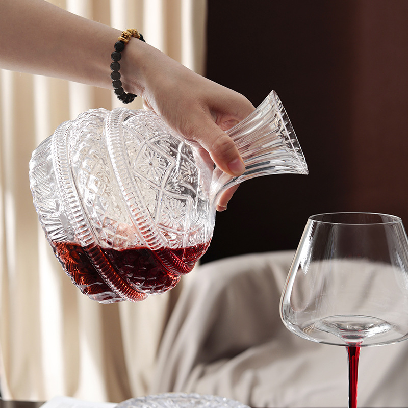Deouny-ヨーロッパのスターダイヤモンド回転ワインデカン - Wine Beer Glass Set のレビューと価格
