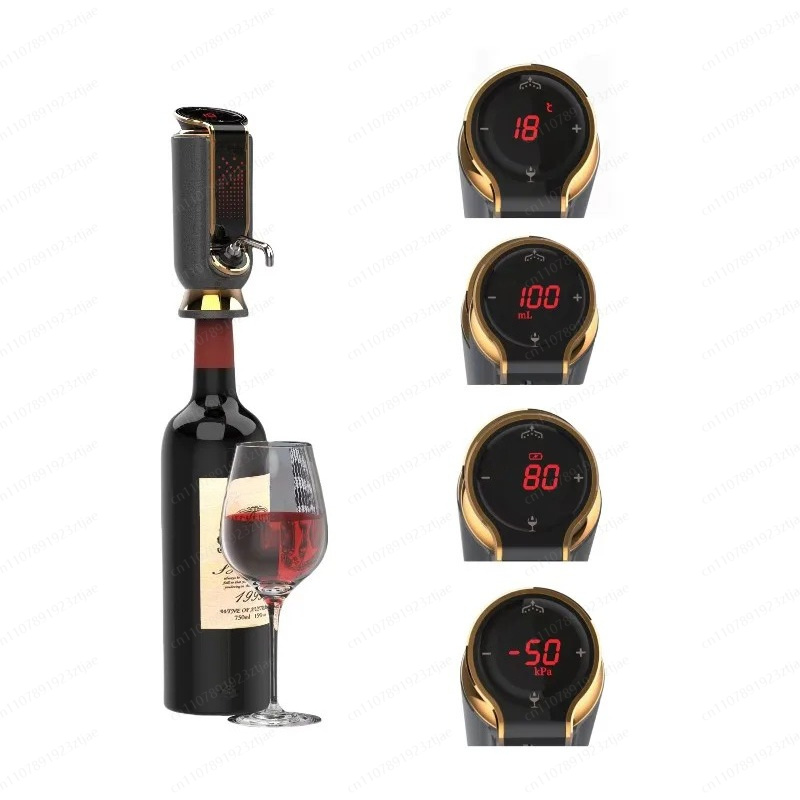 LEDスクリーン付き自動電動酒類ディスペンサー、定量注ぎ＆真 - Wine Aerator Pour のレビューと価格