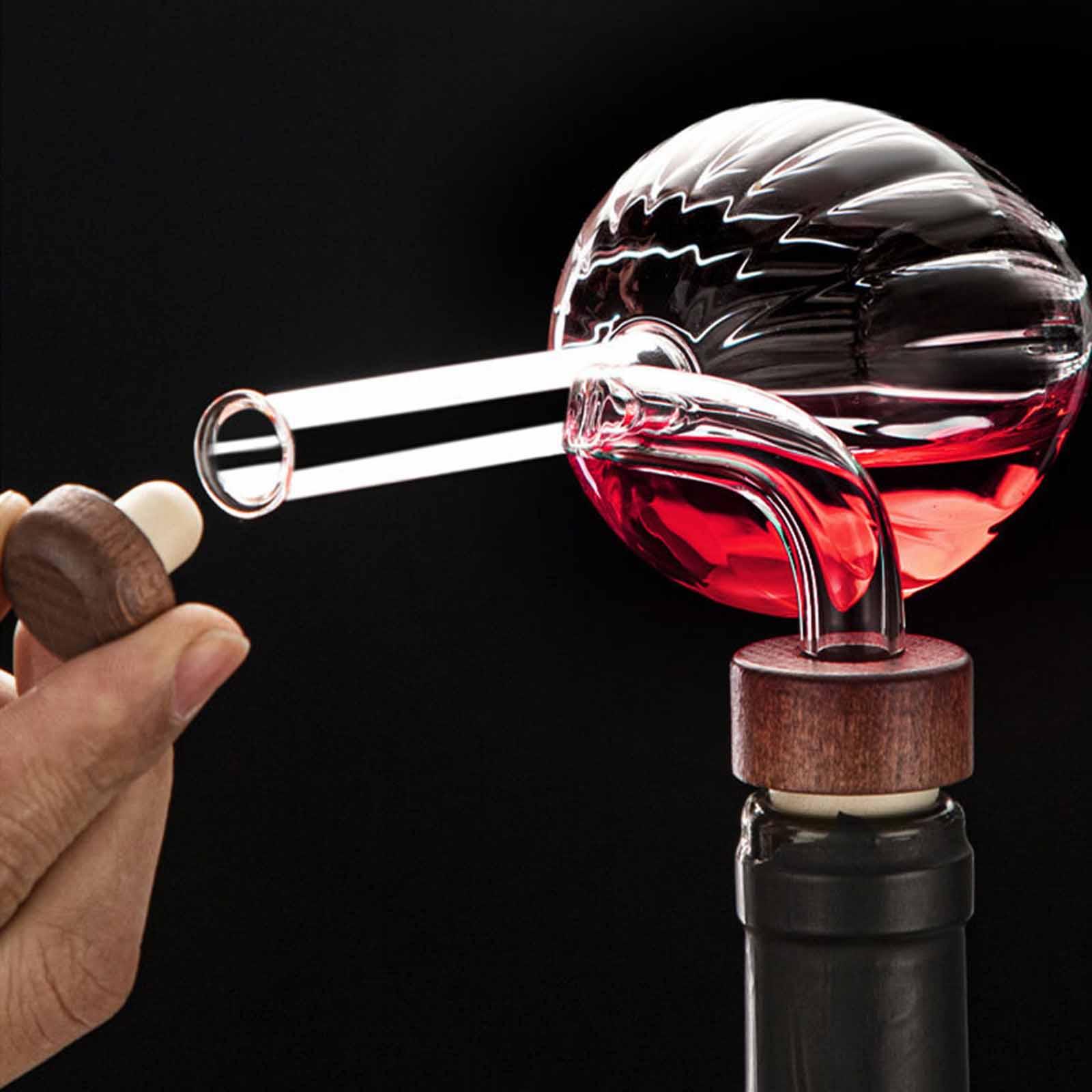 高速注ぎ口付きポータブルデカンタ、創造的なガラス製エアレータ - Wine Aerator Pour のレビューと価格