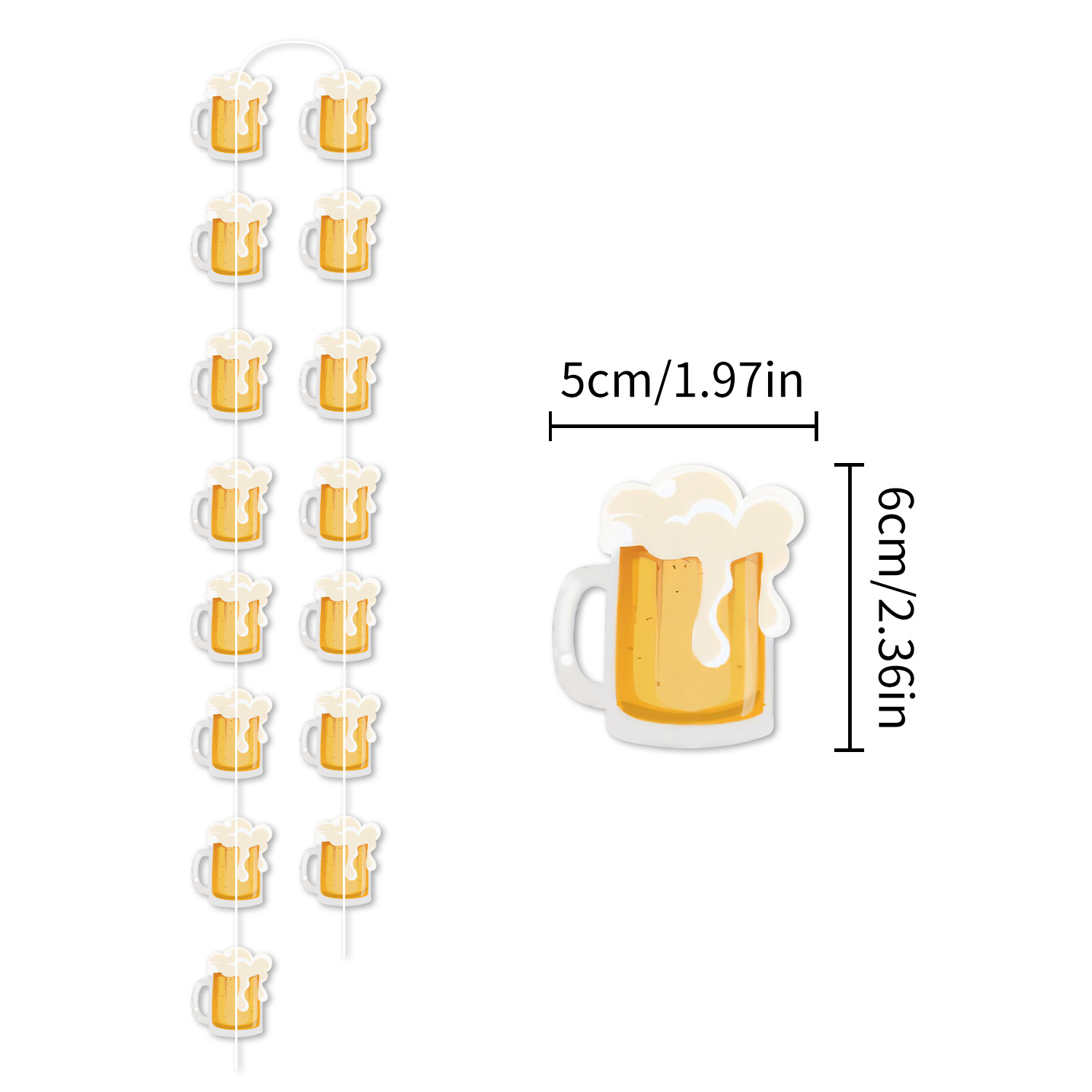 ワインボトルビール吊り下げガーランド天井飾りドイツ10月ビー - Beer And Wine Festival のレビューと価格