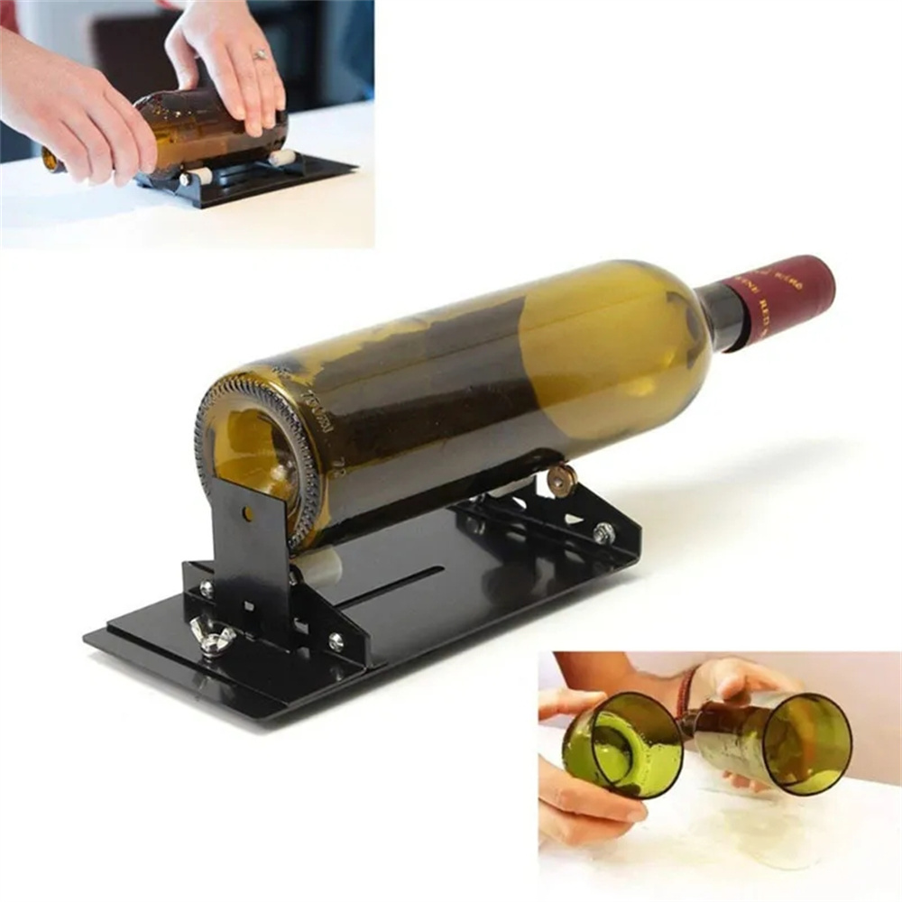 DIY ガラスボトルカッターツール正方形ラウンドワインビール - Wine Beer Glass Set のレビューと価格