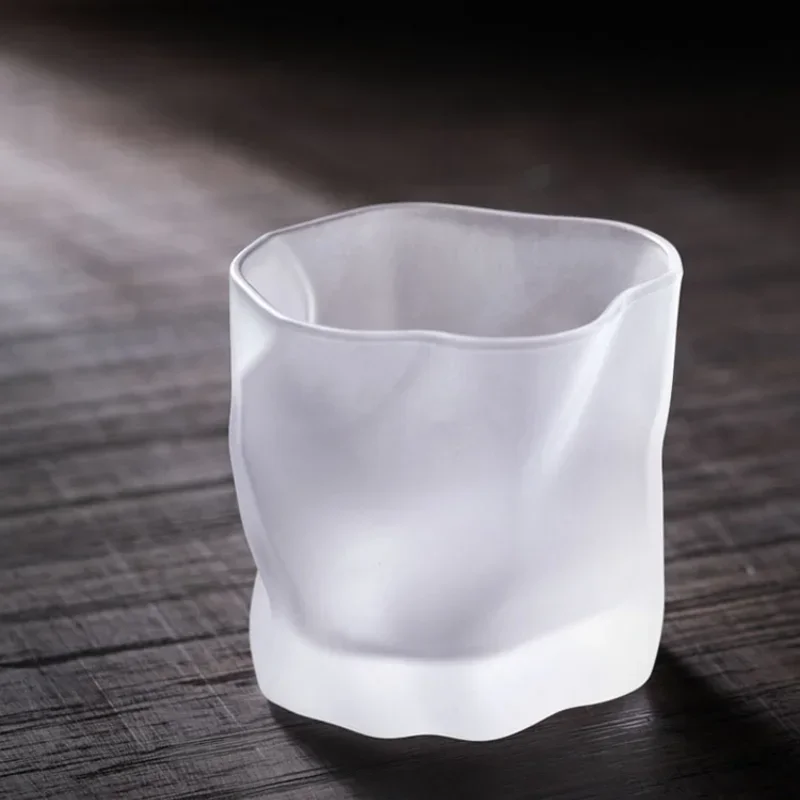 クリエイティブな不規則な形のクリスタルウイスキーグラスセット - Wine Beer Glass Set のレビューと価格