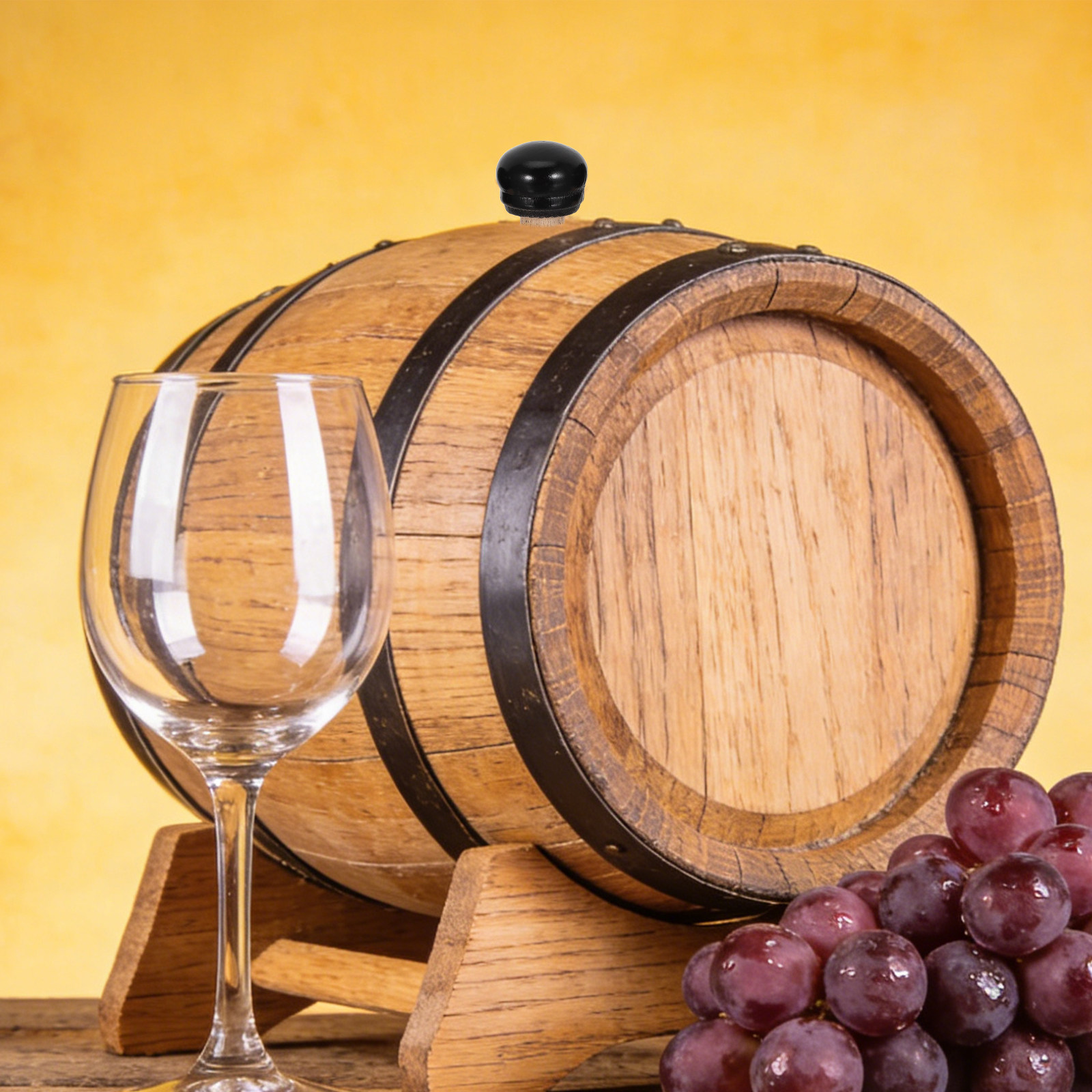 4個入りオーク樽コルク栓セット ワイン樽ストッパー 気密性・ - Wine Beer Glass Set のレビューと価格