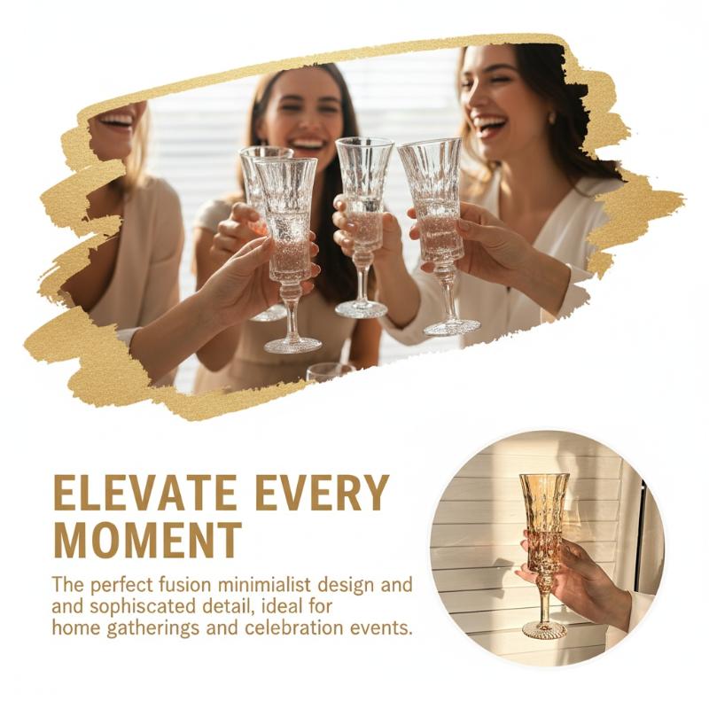 シャンパングラス フレンチ レトロ クリスタル ゴブレット  - Wine Beer Glass Set のレビューと価格