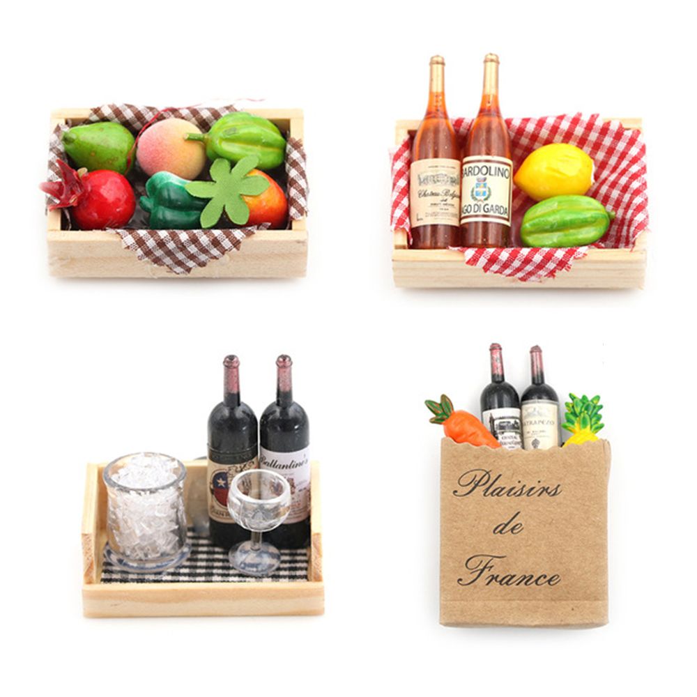 1 セットグッズギフトシーンモデルクリエイティブミニチュアフ - Beer Wine Grocery のレビューと価格