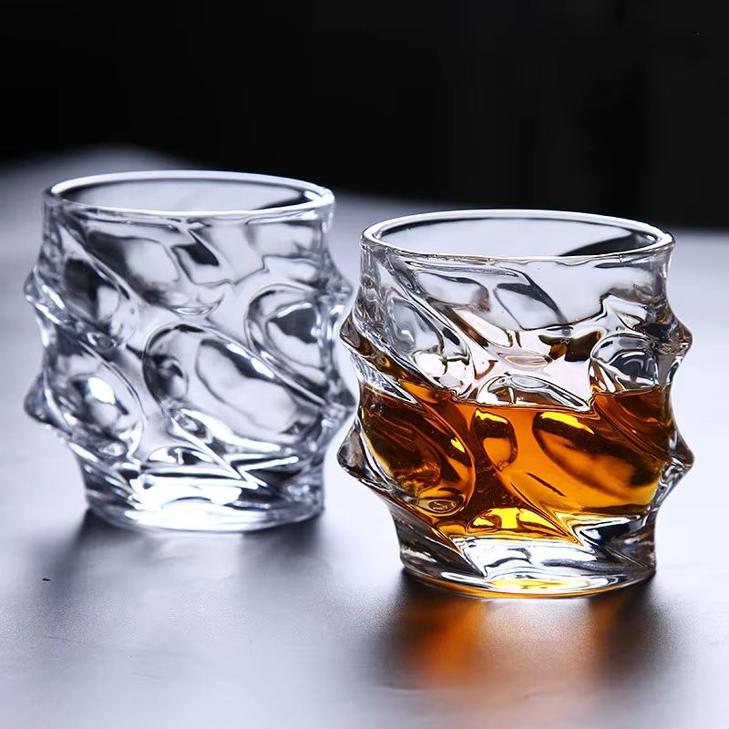 透明なカクテルブランディカップ,家庭用ウイスキーグラス,北欧 - Wine Beer Glass Set のレビューと価格