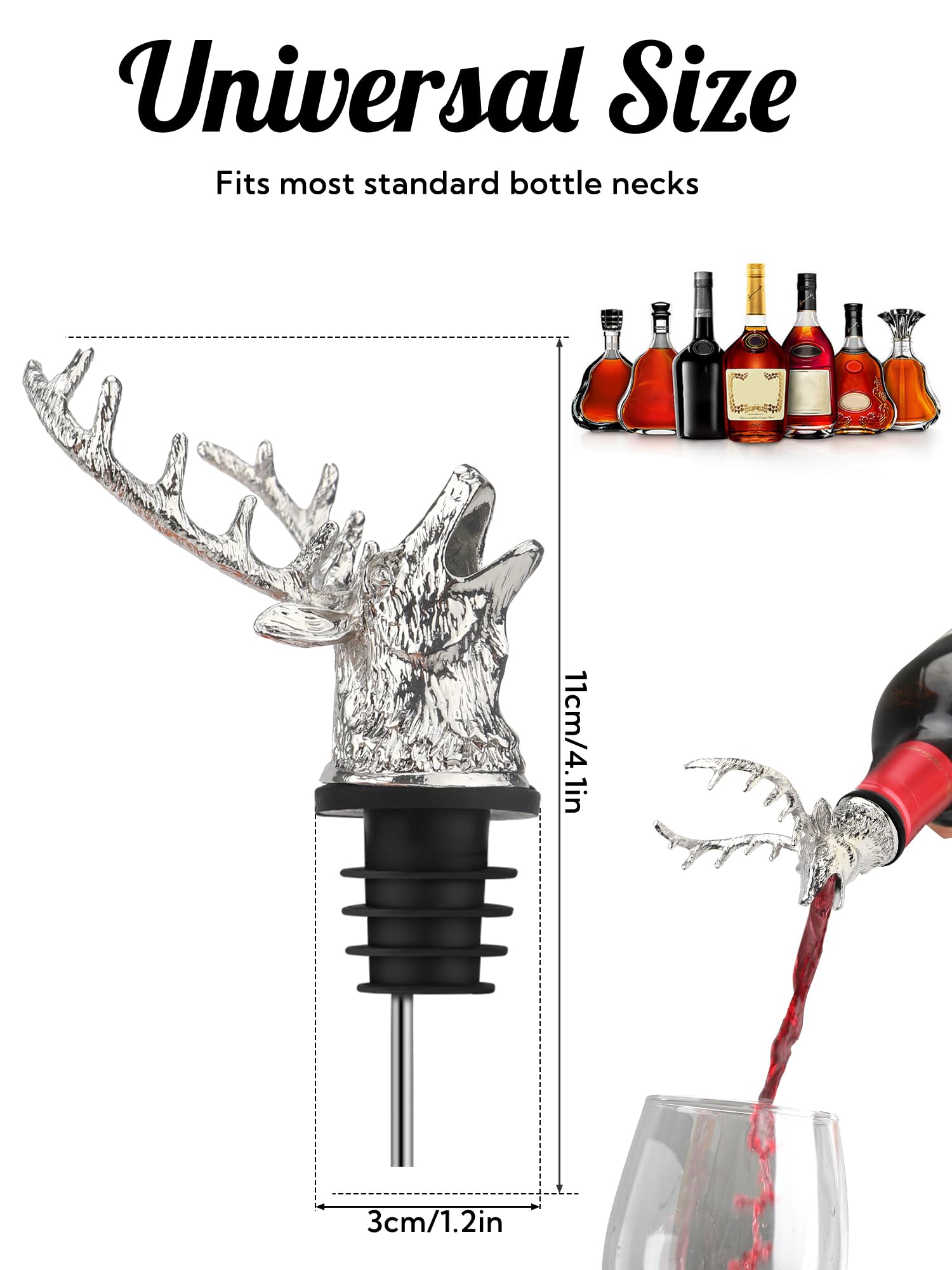 ワインエアレーターポアラー、ボトルストッパー付きステンレス鋼 - Wine Aerator Pour のレビューと価格