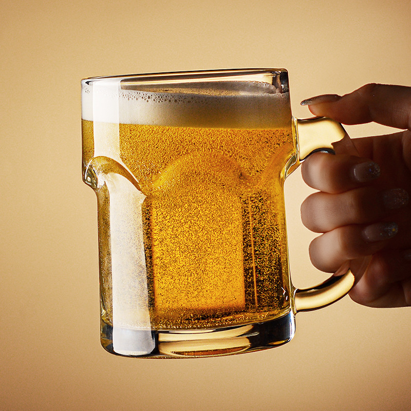 家庭用ビールジョッキ、持ち手付き、クリエイティブなネットレッ - Wine Draft Beer のレビューと価格