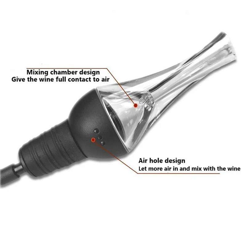マジックワインデカンターワインエアレーター注ぎ口デカンターワ - Wine Aerator Pour のレビューと価格