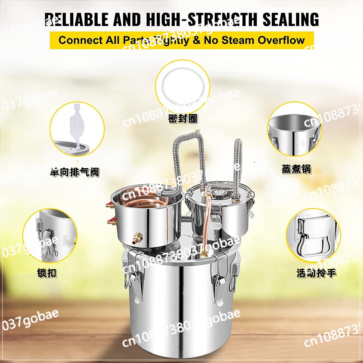 50Lステンレス鋼製水蒸留器、アルコール蒸留機、ビール醸造用 - Wine Beer Distillation のレビューと価格